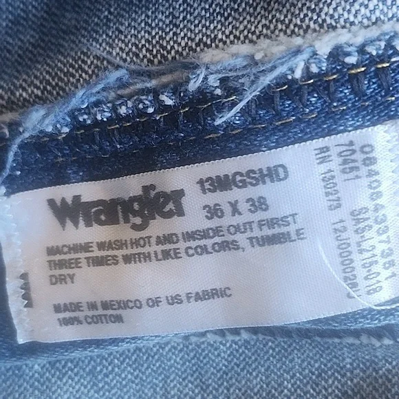 Men's 36x38 Wrangler 13MGSHD George Straight Orig Fit Cowboy Cut Jeans - Picture 5 of 12